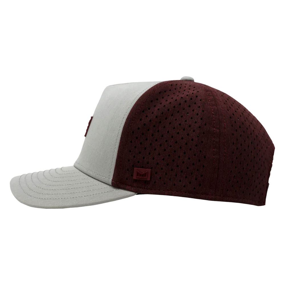 Melin Hydro Odyssey Brick Golf Cap Light Gray/Maroon - 23 Men
