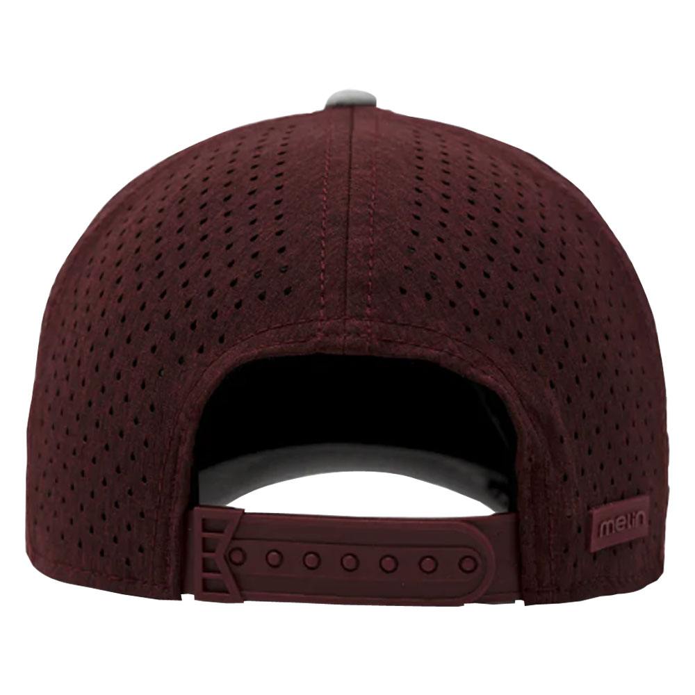 Melin Hydro Odyssey Brick Golf Cap Light Gray/Maroon - 23 Men