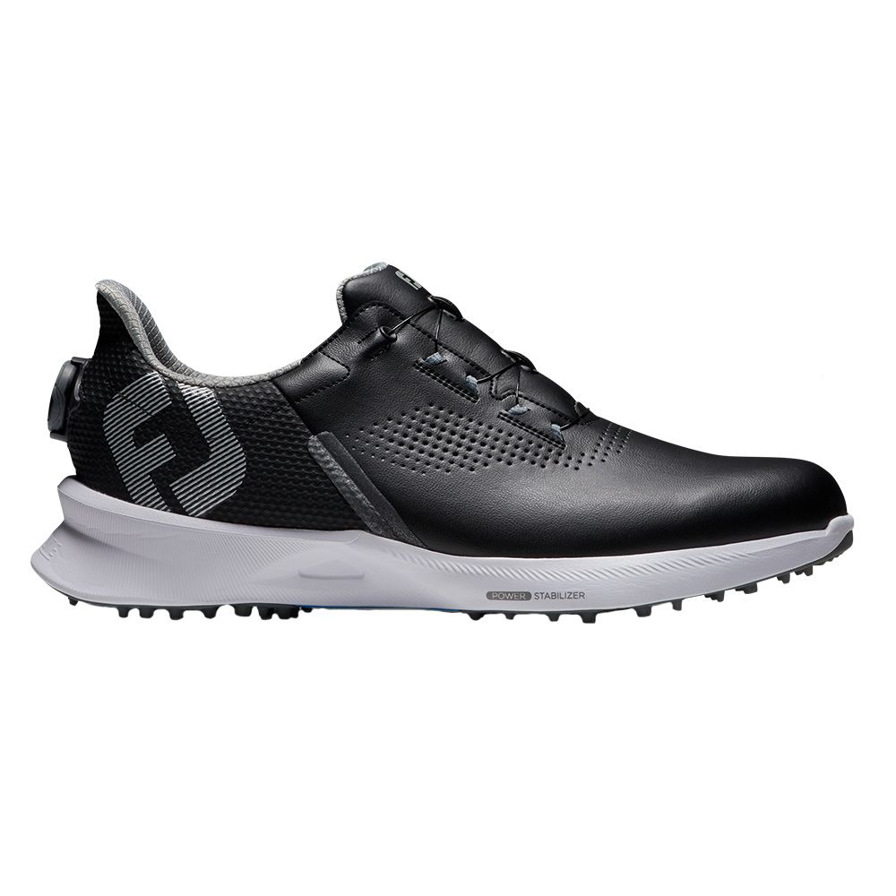 FootJoy Fuel BOA Spikeless Golf Shoes Previous Season Style Black/Black/Blue Jay - 23 Men