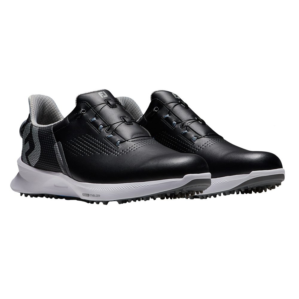 FootJoy Fuel BOA Spikeless Golf Shoes Previous Season Style Black/Black/Blue Jay - 23 Men