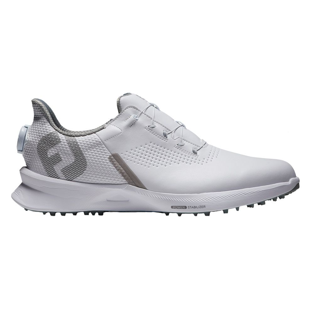 FootJoy Fuel BOA Spikeless Golf Shoes Previous Season Style White/White/Blue Jay - 23 Men