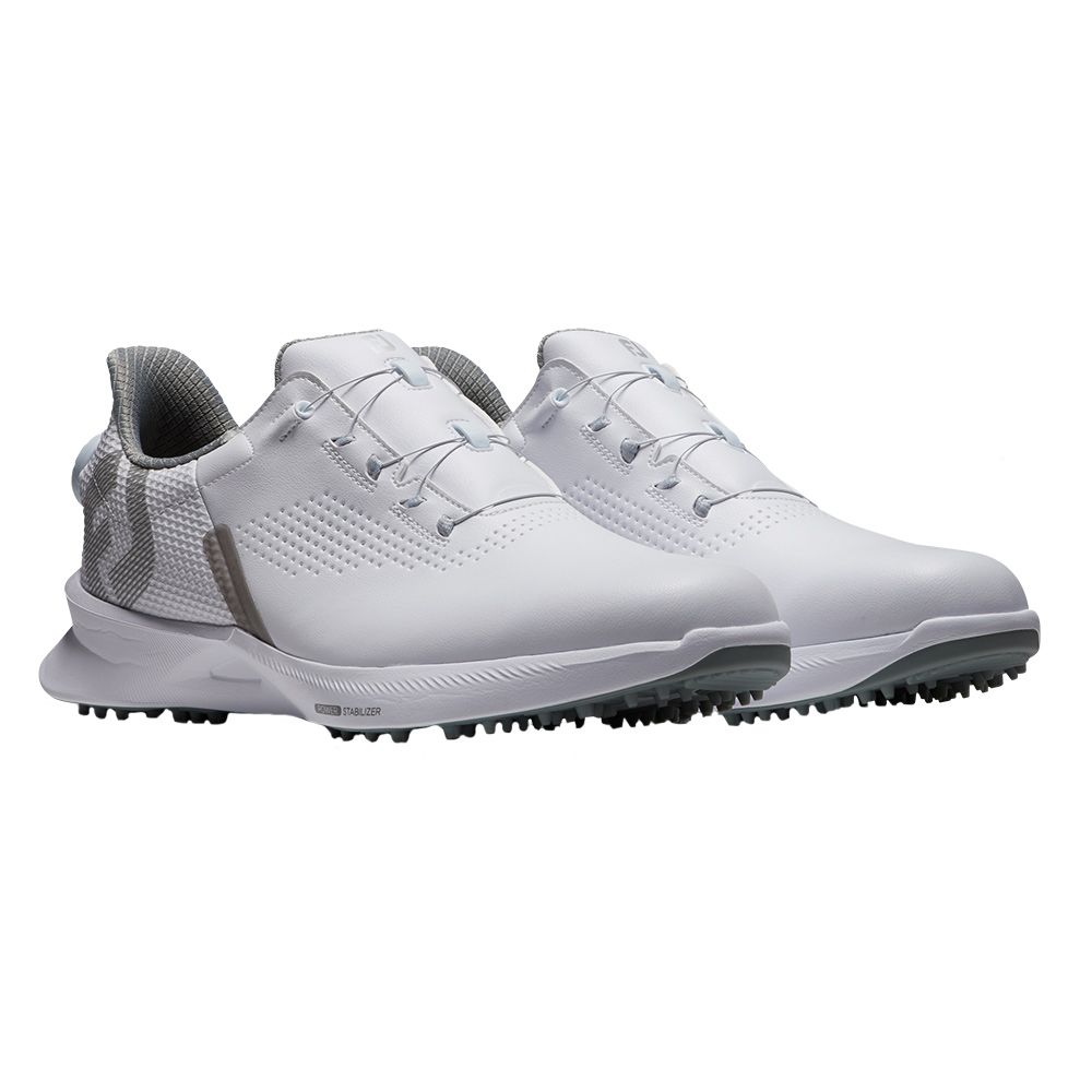 FootJoy Fuel BOA Spikeless Golf Shoes Previous Season Style White/White/Blue Jay - 23 Men