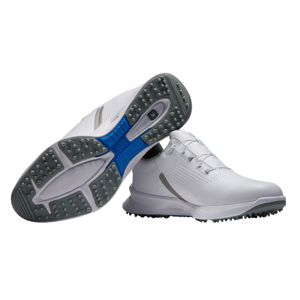 FootJoy Fuel BOA Spikeless Golf Shoes Previous Season Style White/White/Blue Jay - 23 Men
