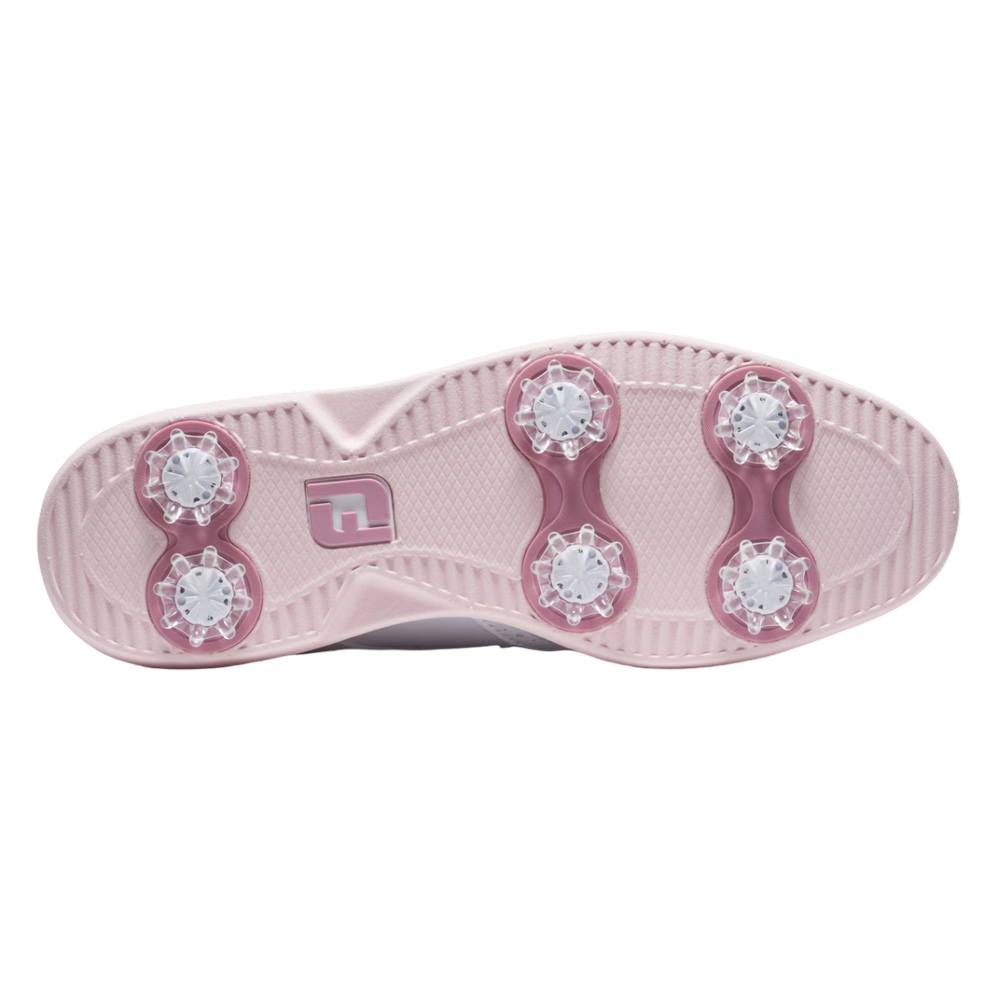 FootJoy Traditions Wing Tip Golf Shoes White/Pink - SS25 Women