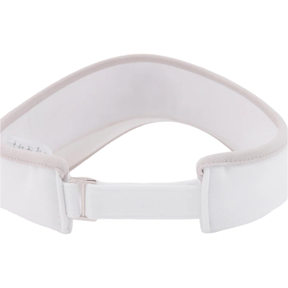 Fairliar Color Contrast Combination Back Ribbon Golf Visor White - 25 Women